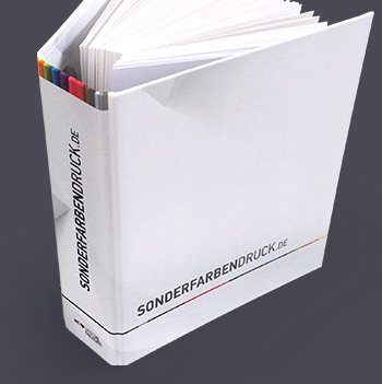 Papiermusterbuch von Sonderfarbendruck.de